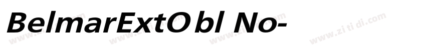 BelmarExtObl No字体转换